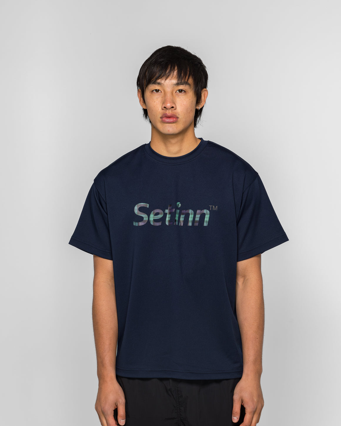 Setinn - Script Practice T-Shirt - Navy/Blackwatch - UP THERE
