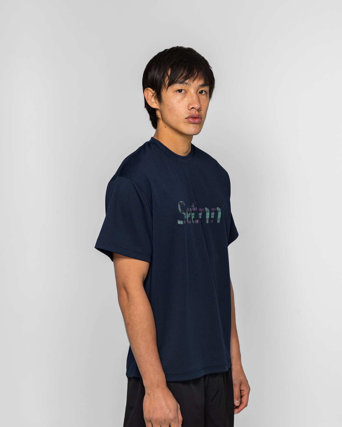 Setinn - Script Practice T-Shirt - Navy/Blackwatch - UP THERE
