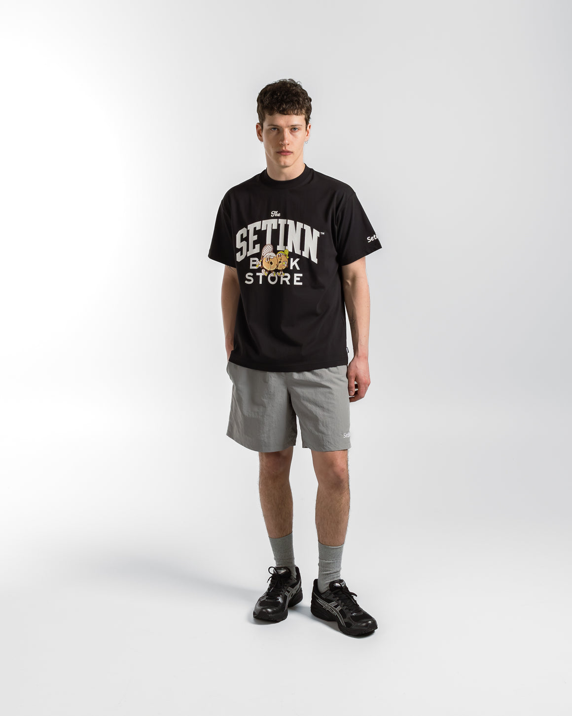 Setinn - STN Bookstore Tee - Black - UP THERE