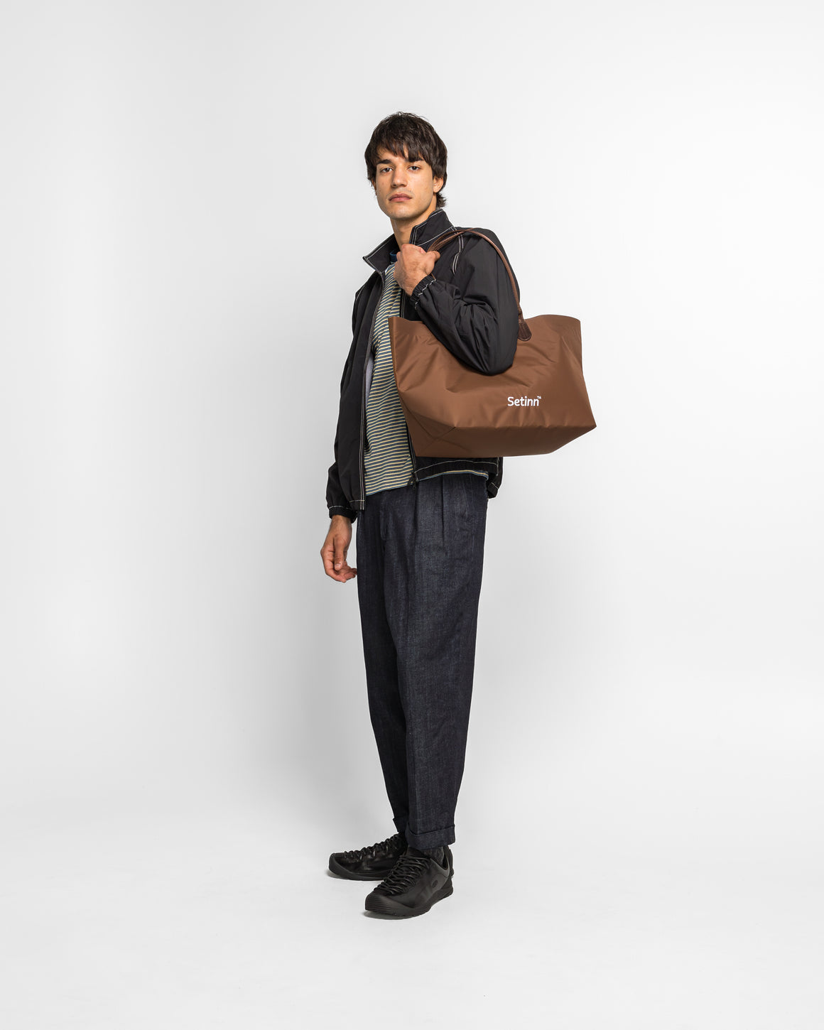 Setinn - Tennis Lounge Tote - Brown - UP THERE