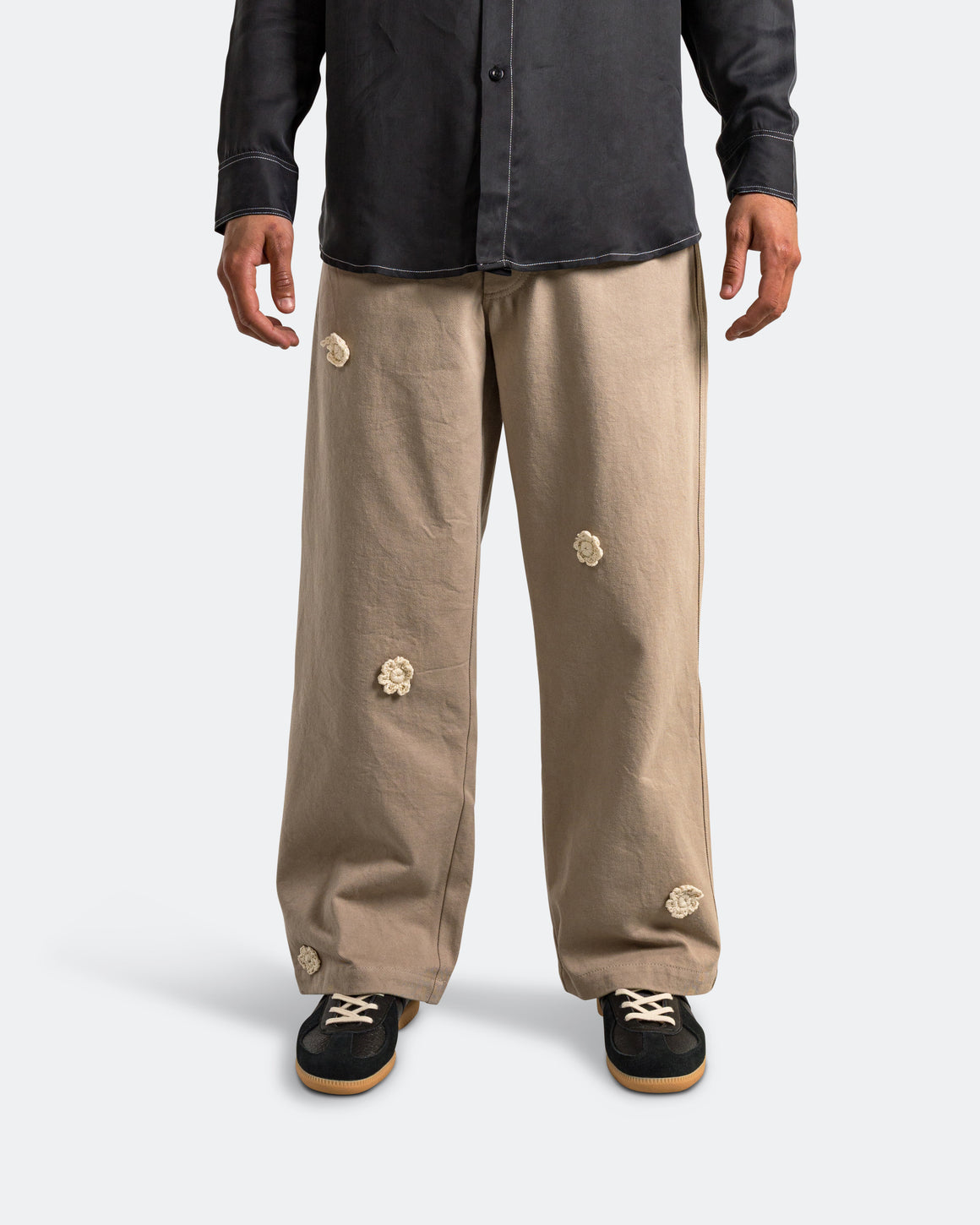 Song for the Mute - Daisy Baggy Jeans - Oat Cotton Drill - UP THERE