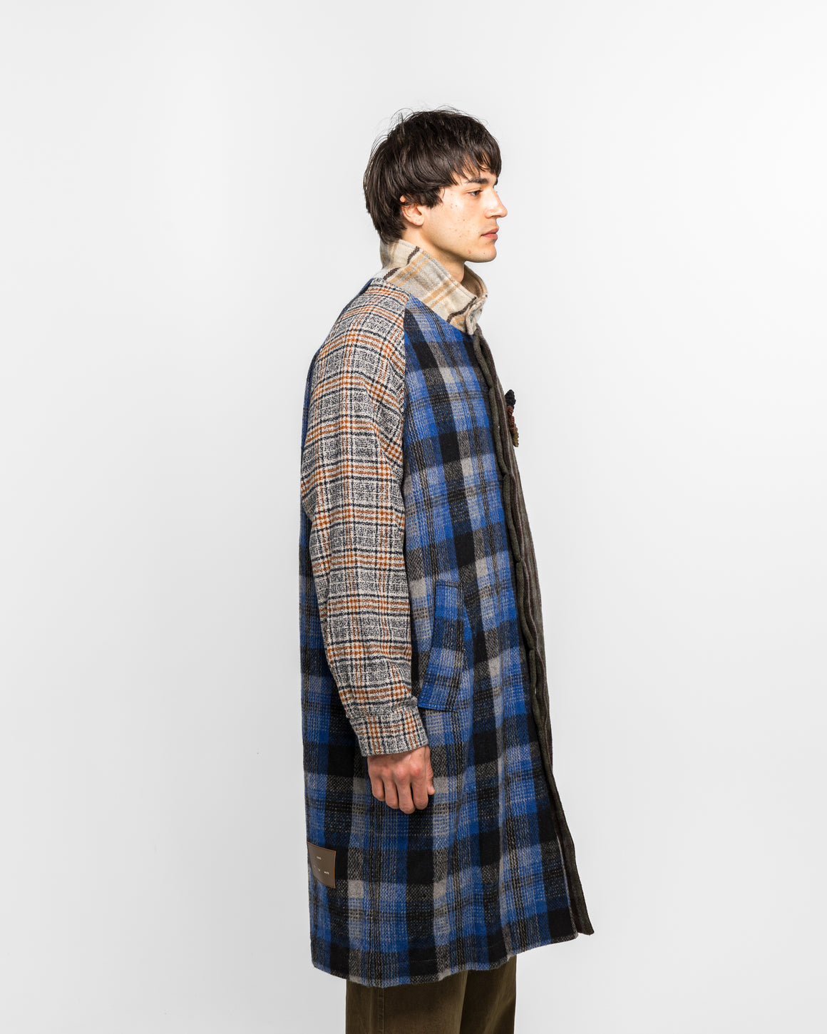 Song for the Mute - Flight Coat - Multi Checkered Wool - UP THERE