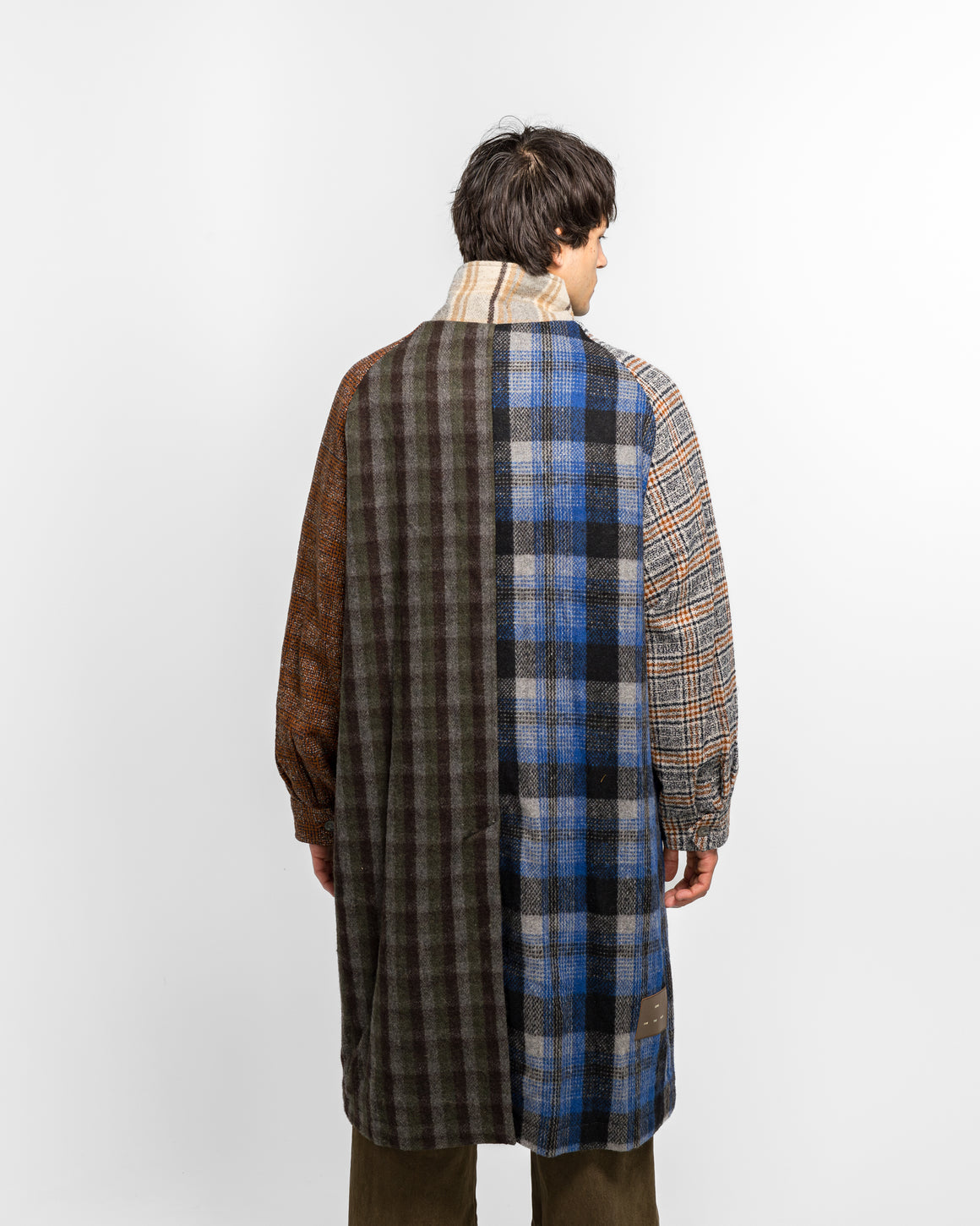 Song for the Mute - Flight Coat - Multi Checkered Wool - UP THERE
