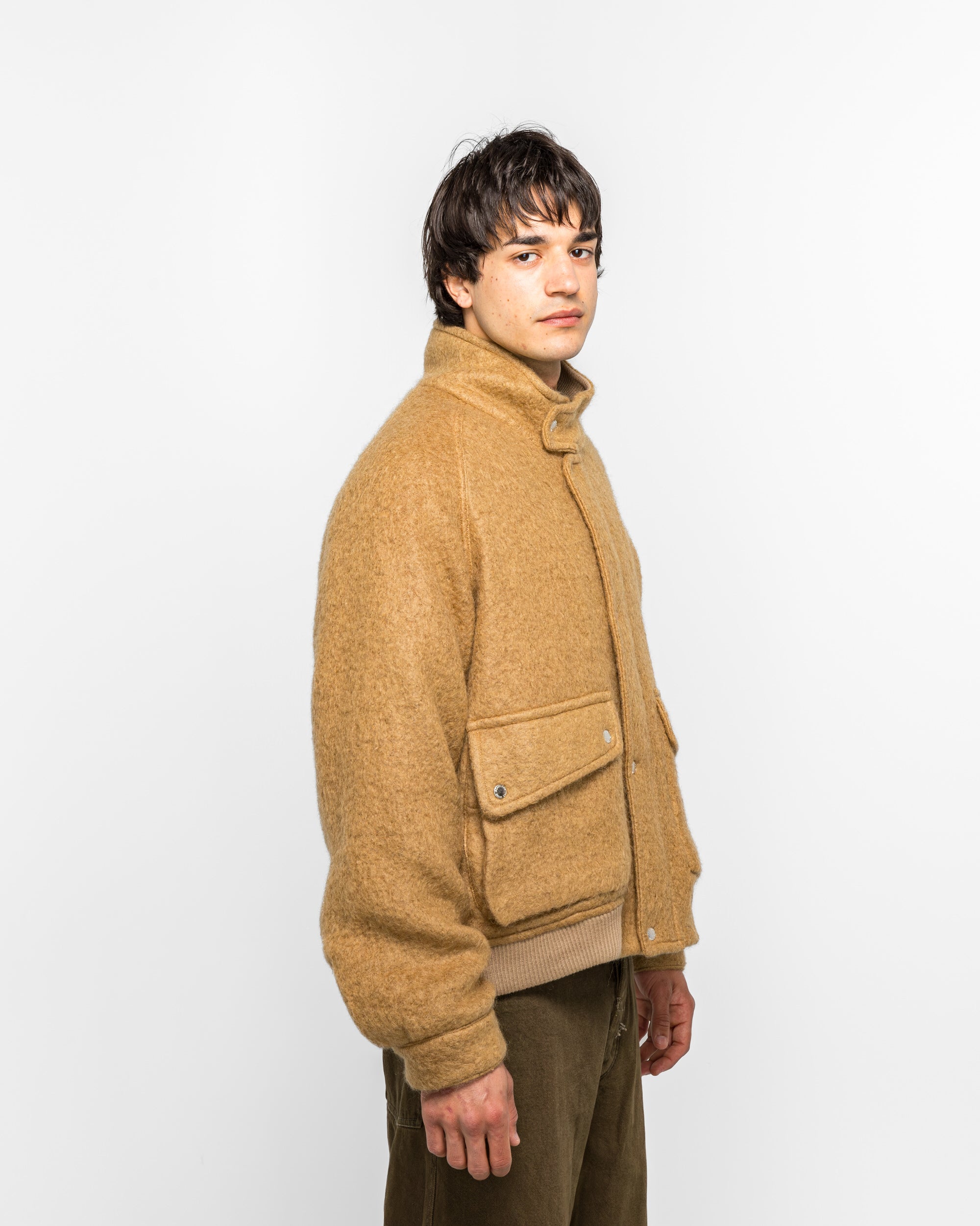 Song for the Mute - Flight Jacket - Camel Teddy | UP THERE
