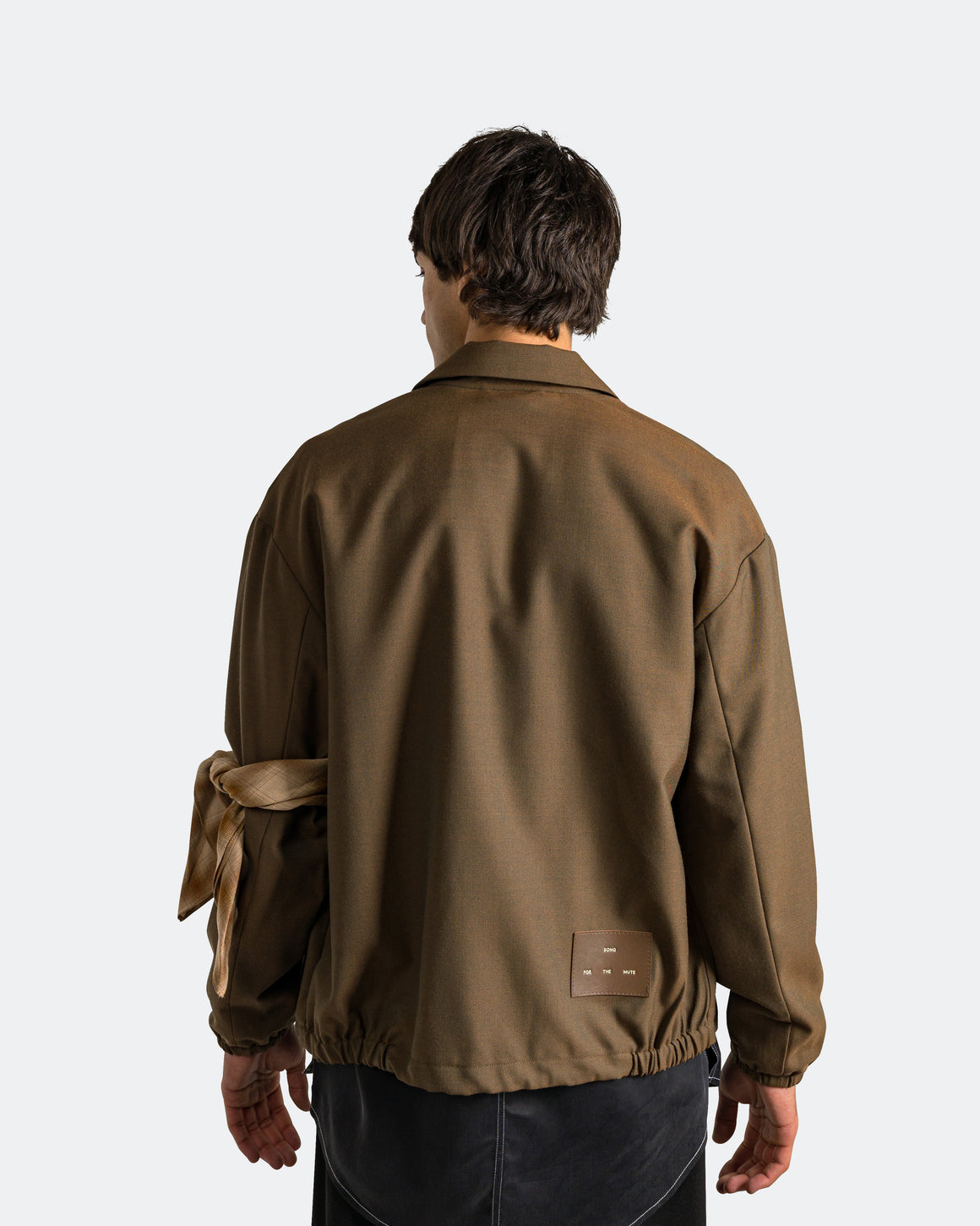 Song for the Mute - Slim Coach Jacket - Brown Chambre Gabardine - UP THERE