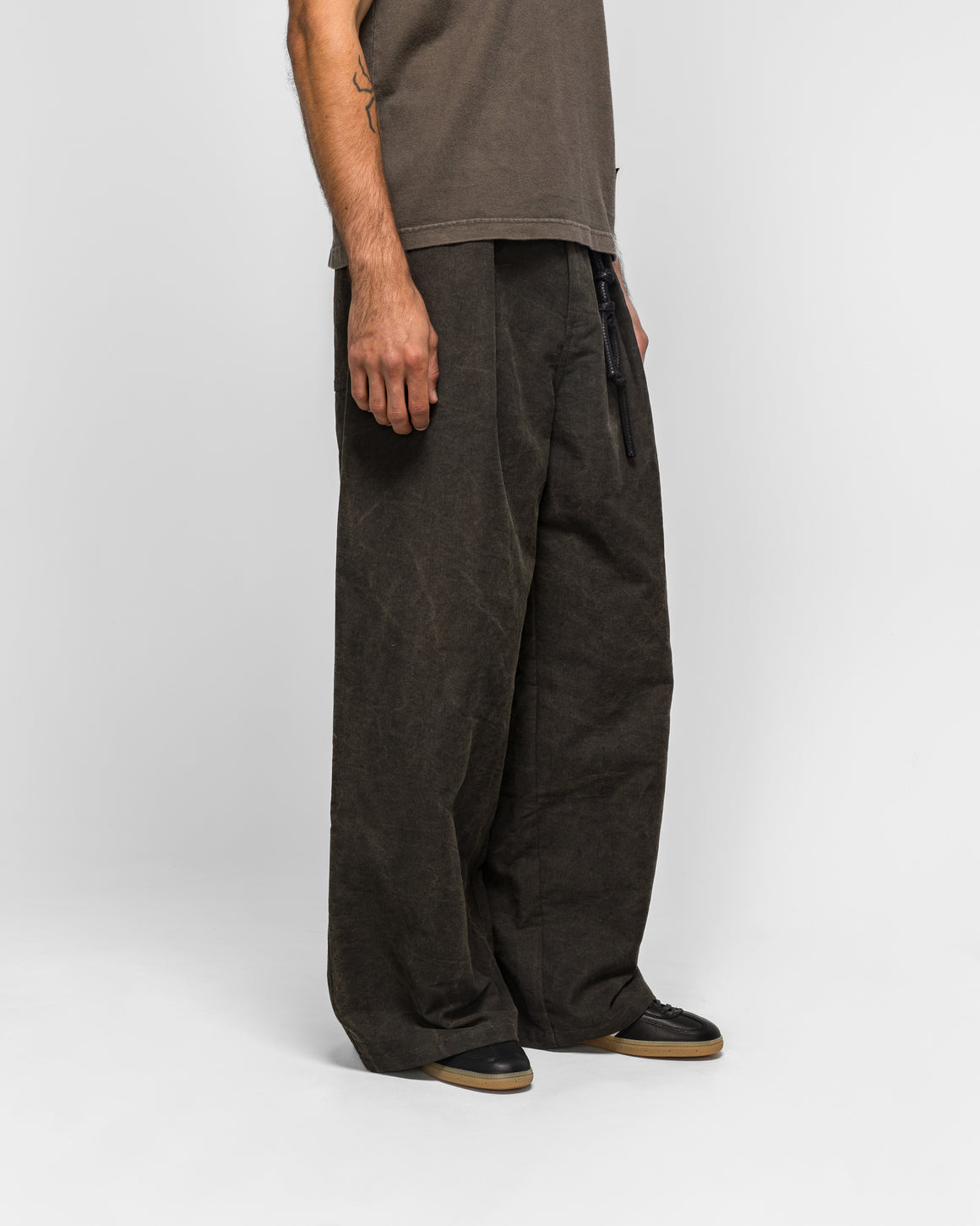 Song for the Mute - Super Baggy Pant - Black Cotton Moleskin - UP THERE