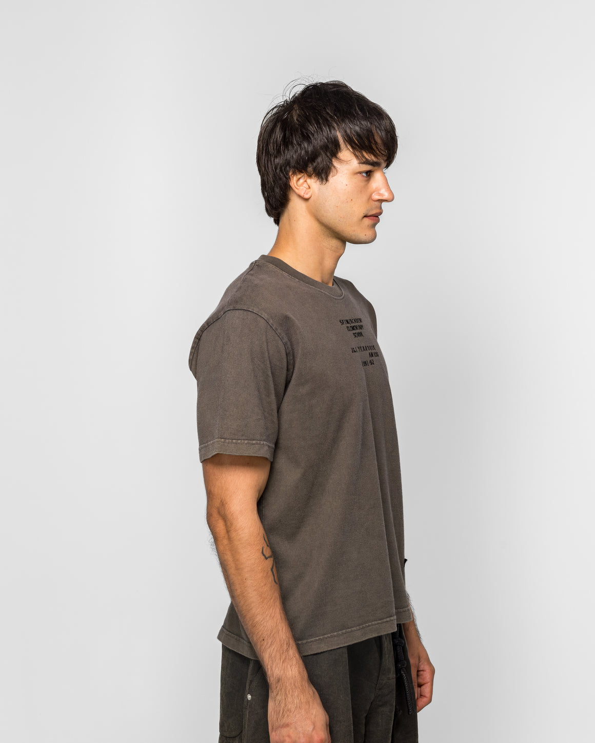 Song for the Mute - Vintage SFTM / Academy Tee - Overdye Brown Soft Roots Jersey - UP THERE