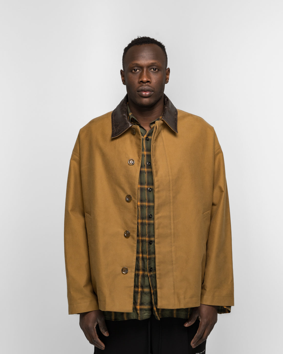 Song for the Mute - Button Up Coach Jacket - Camel - UP THERE
