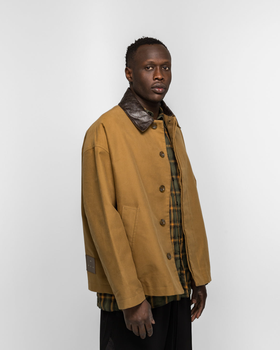 Song for the Mute - Button Up Coach Jacket - Camel - UP THERE