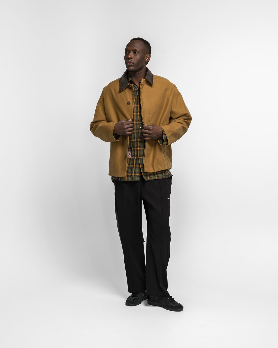 Song for the Mute - Button Up Coach Jacket - Camel - UP THERE