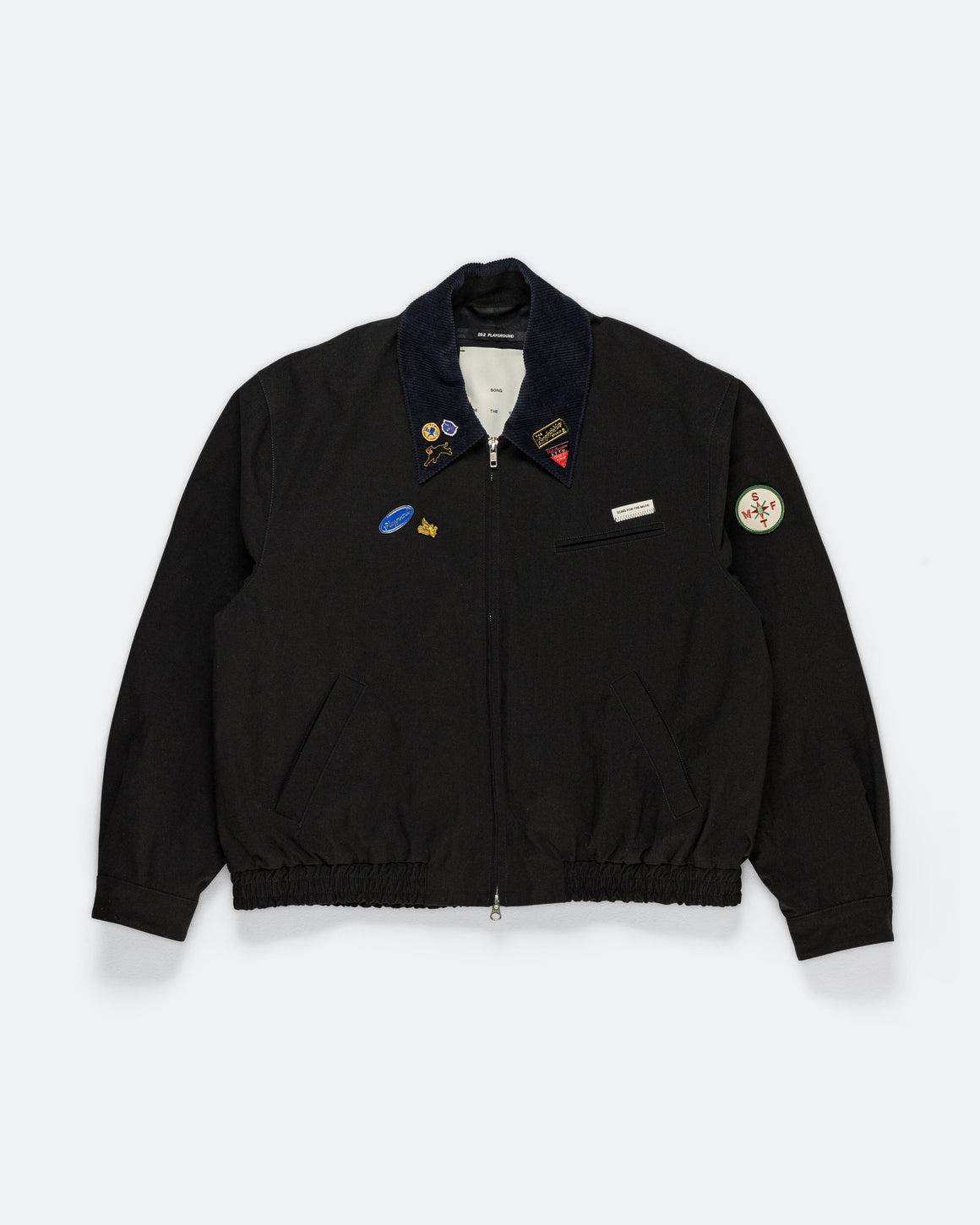 Song for the Mute - Elasticated Coach Jacket - Black - UP THERE