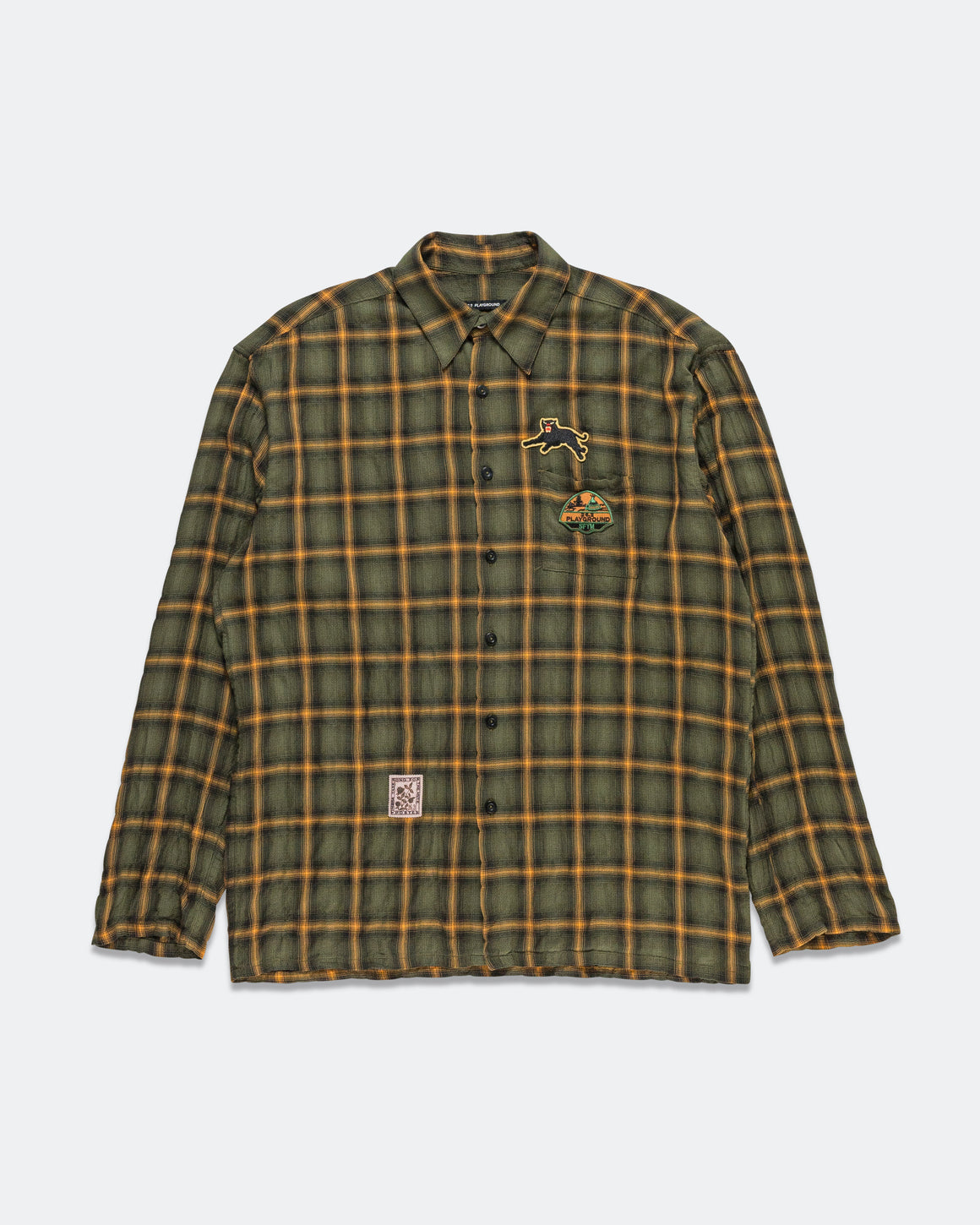 Song for the Mute - Long Sleeve School Shirt - Green - UP THERE