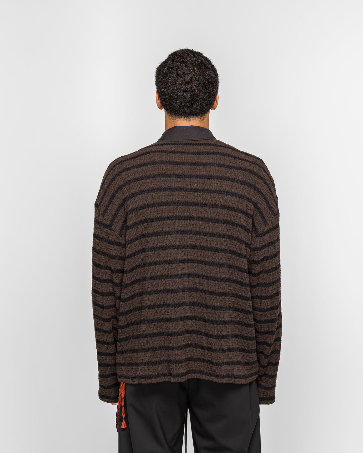 Song for the Mute - LS Polo - Brown Piano Knit - UP THERE