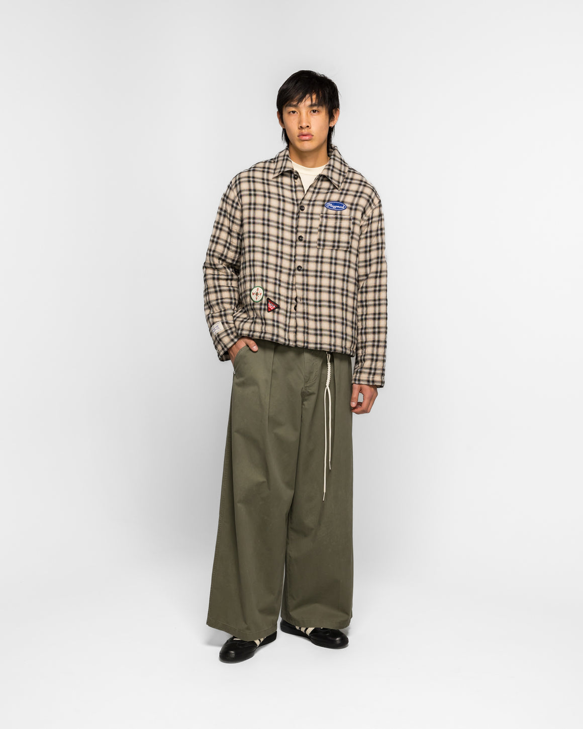 Song for the Mute - Padded Workman Jacket - Beige - UP THERE