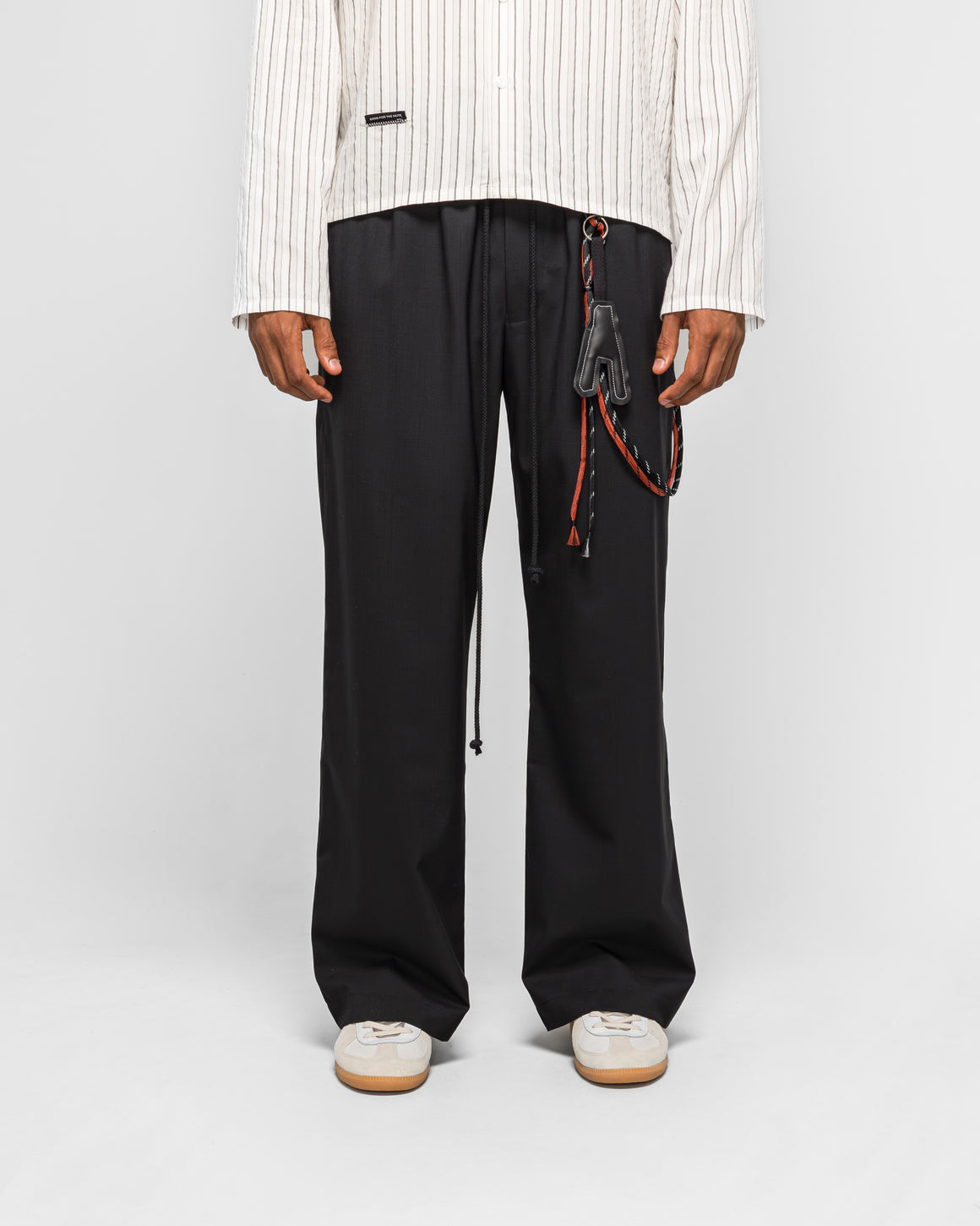Song for the Mute - Relaxed Lounge Pant - Black Light Gabardine - UP THERE