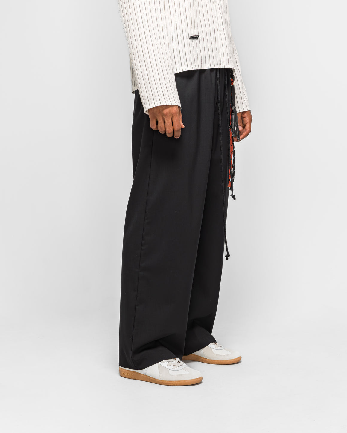Song for the Mute - Relaxed Lounge Pant - Black Light Gabardine - UP THERE