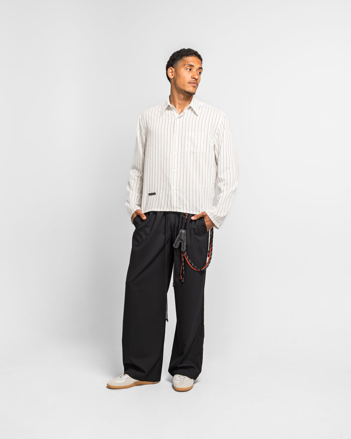 Song for the Mute - Relaxed Lounge Pant - Black Light Gabardine - UP THERE