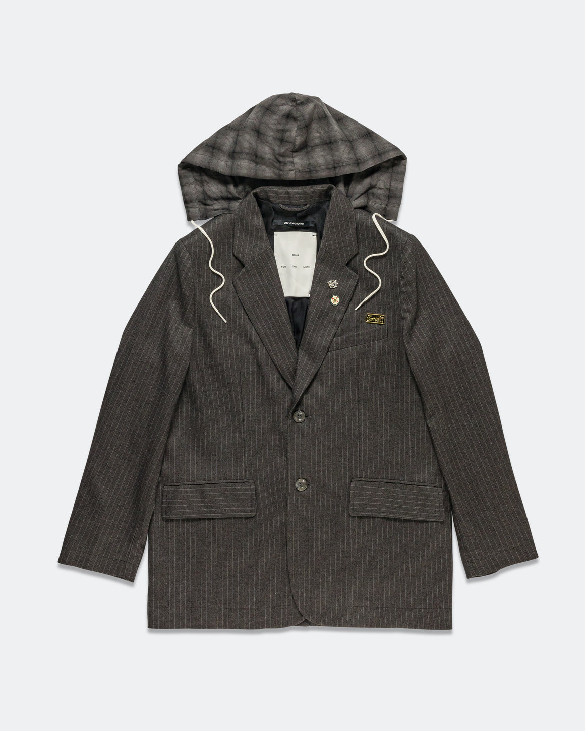 Song for the Mute - Square Blazer - Charcoal - UP THERE