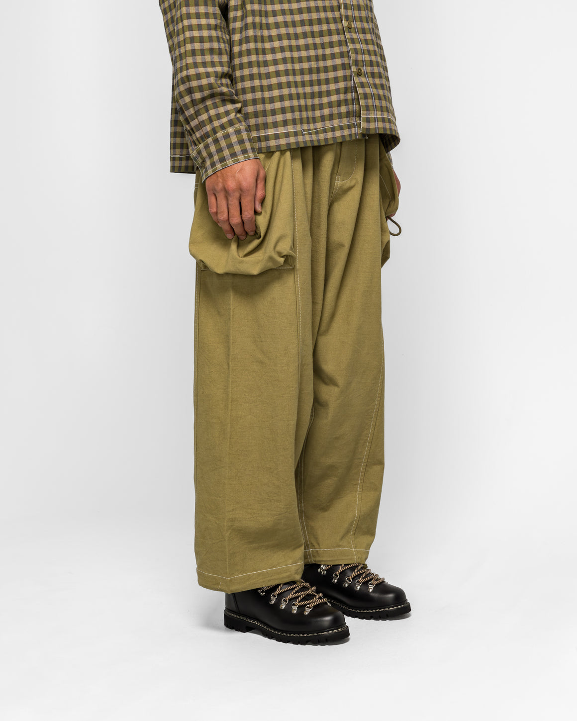 Story mfg. - Salt Pants - Olive Slub - UP THERE