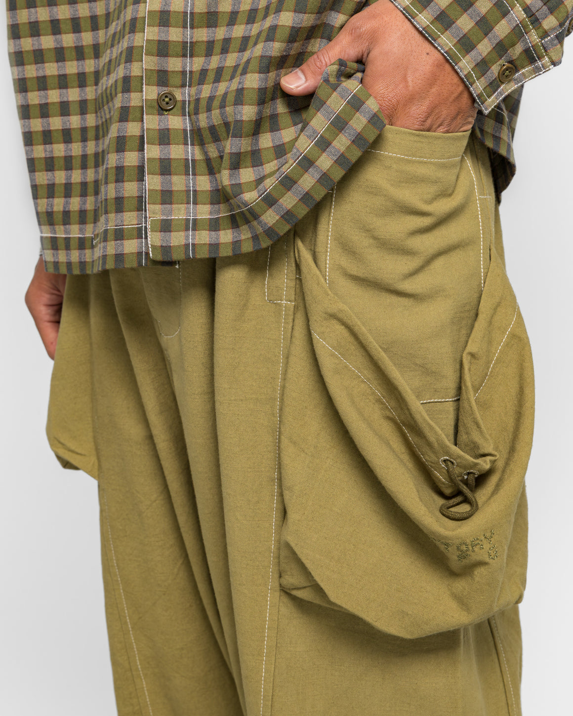 Story mfg. - Salt Pants - Olive Slub - UP THERE