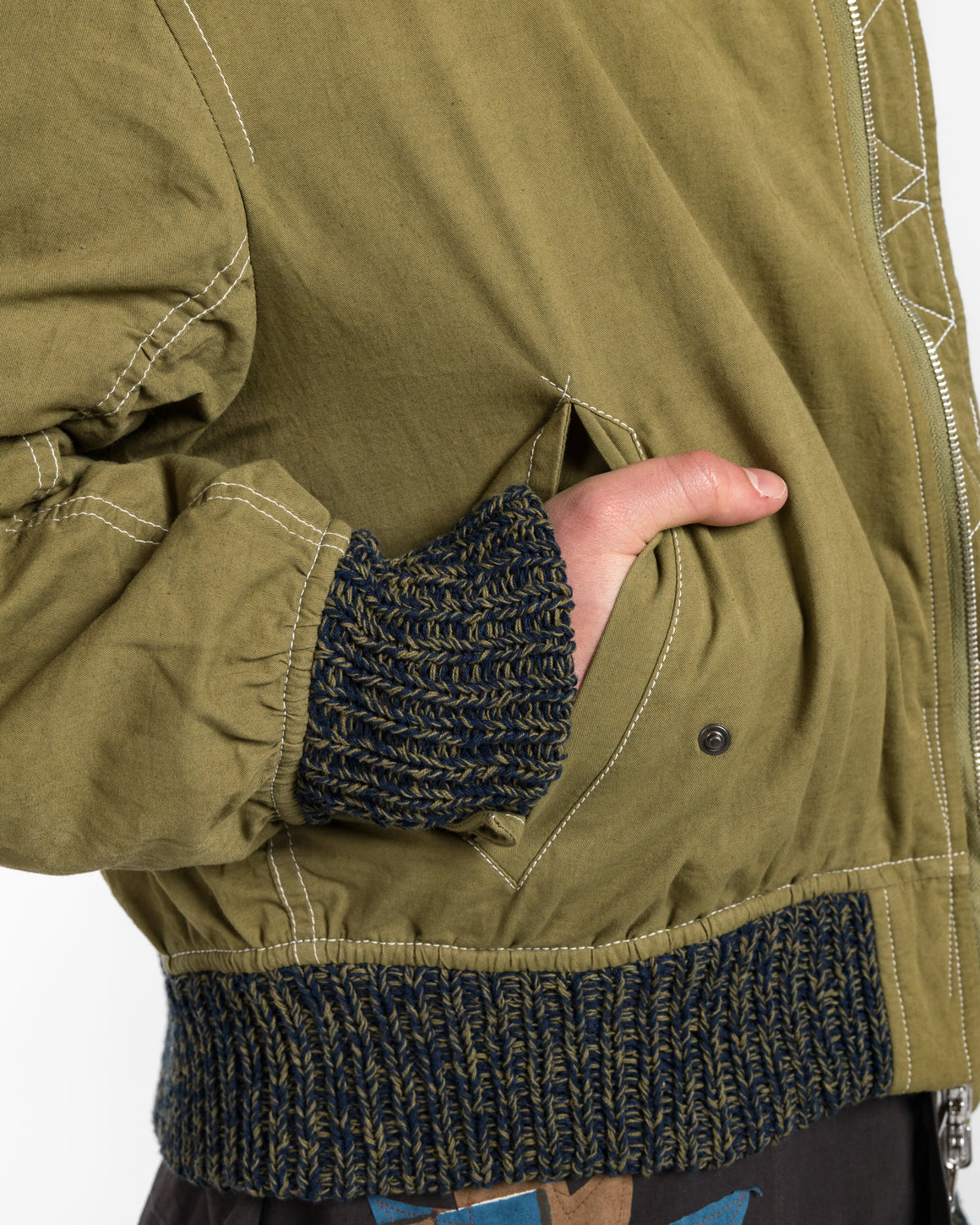 Story mfg. - Seed Bomber - Olive Wonky Wear - UP THERE