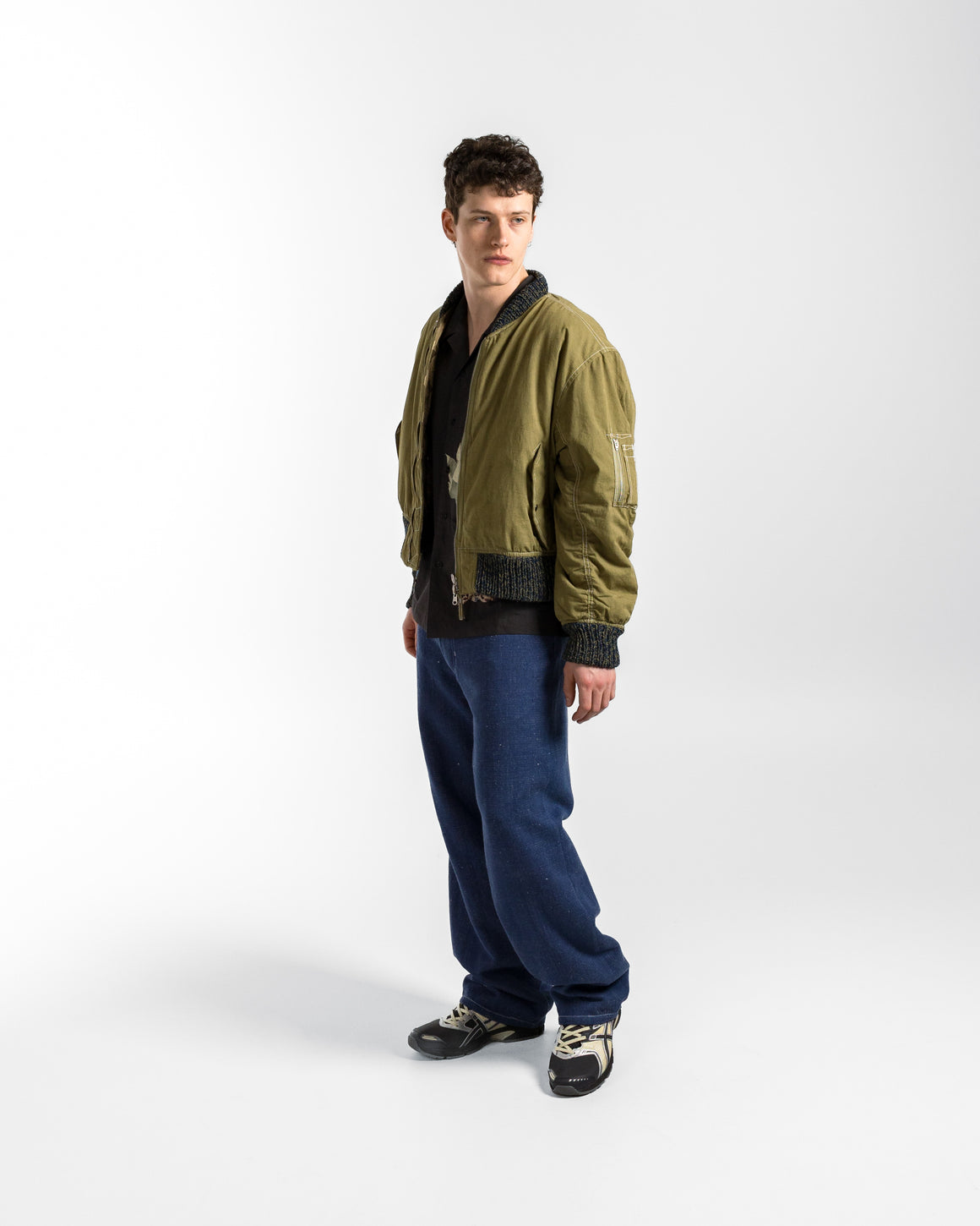 Story mfg. - Seed Bomber - Olive Wonky Wear - UP THERE