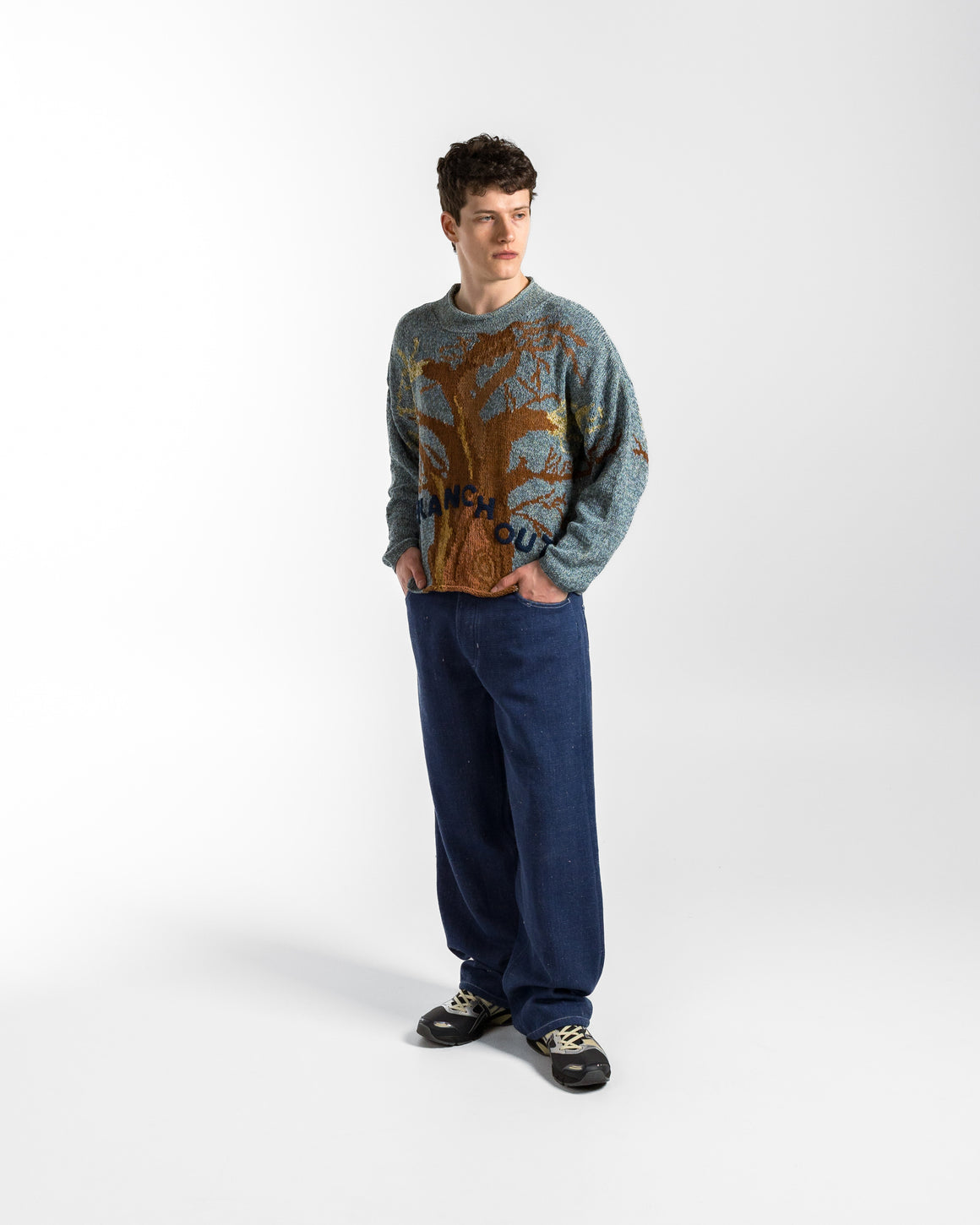 Story mfg. - Twinsun Rollneck Knit - Branch Out - UP THERE