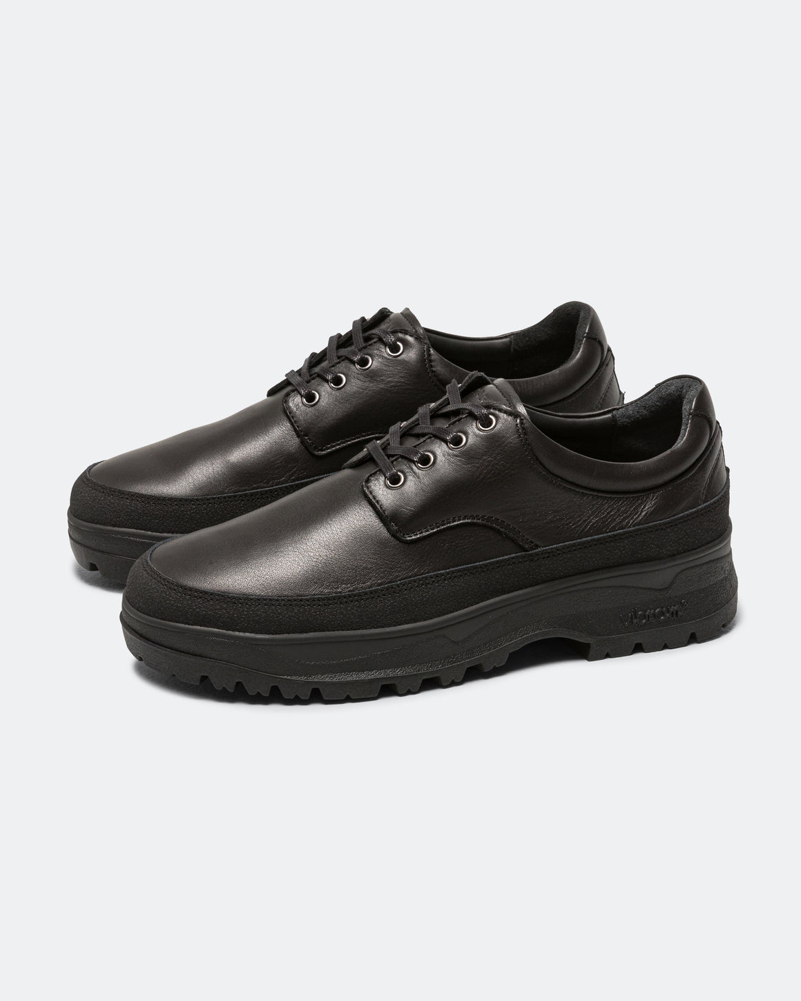 Tarvas - Derby - Black Leather - UP THERE