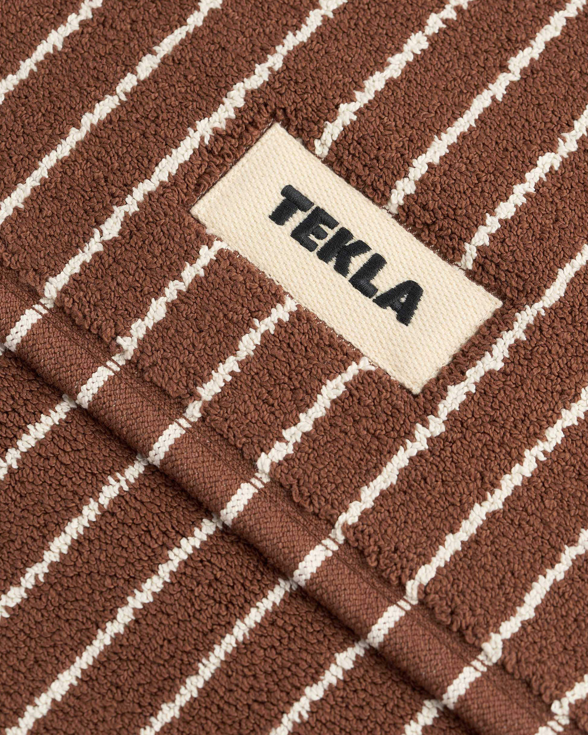 Tekla - Bath Mat - Rust Stripes - UP THERE