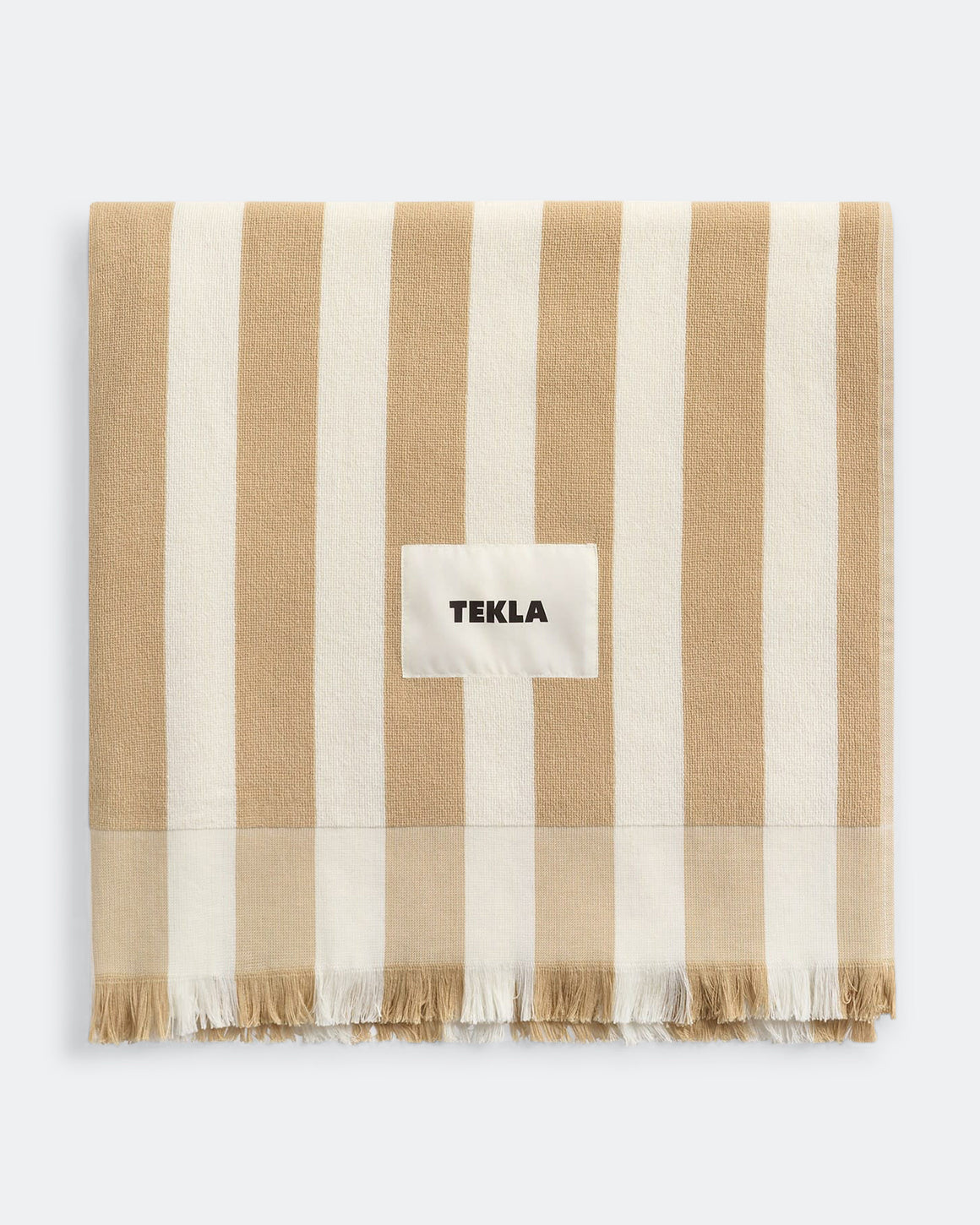 Tekla - Beach Towel Stripes - Almond Stripes - UP THERE