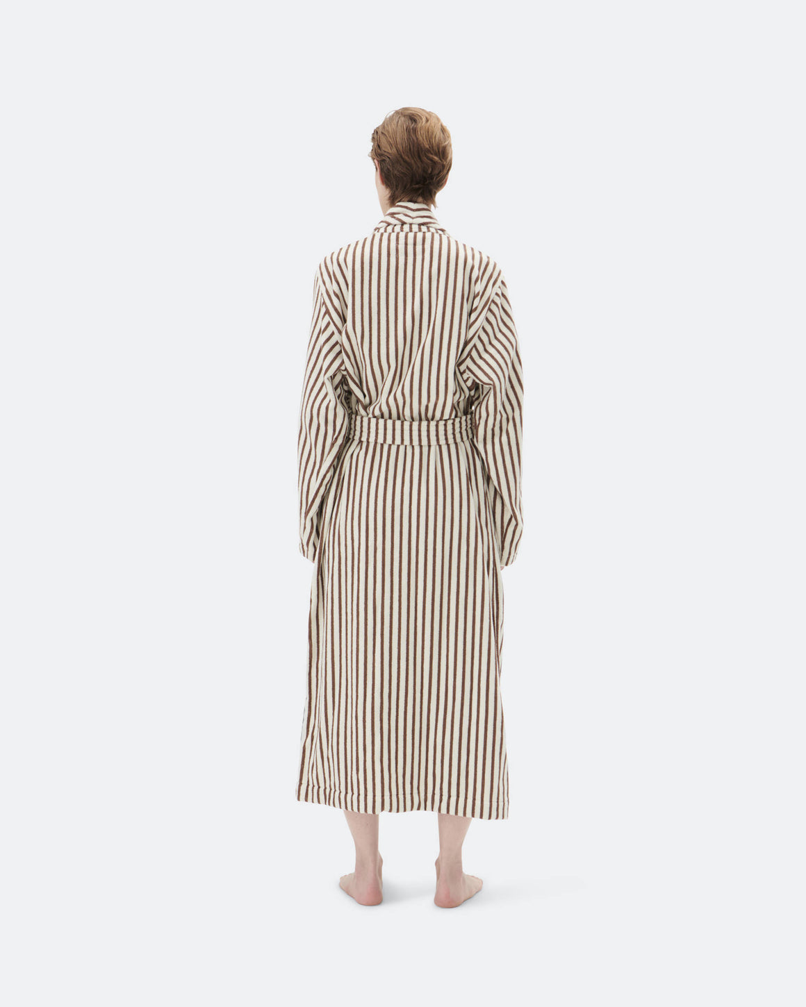 Tekla - Classic Bathrobe - Kodiak Stripes - UP THERE
