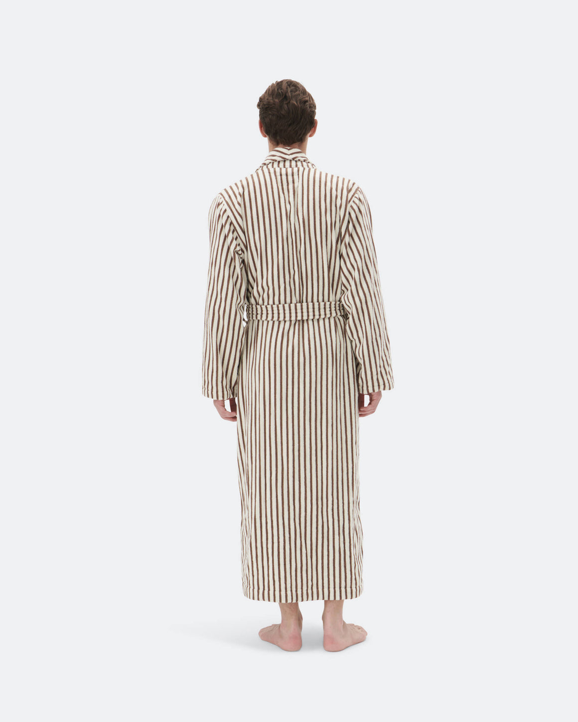 Tekla - Classic Bathrobe - Kodiak Stripes - UP THERE