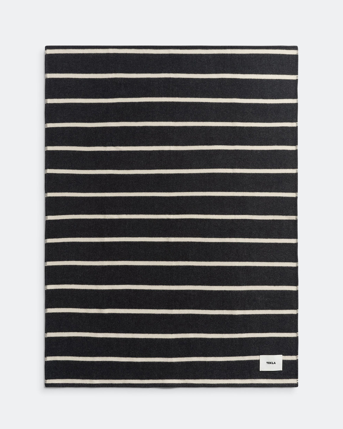Tekla - Lambswool Blanket - Starling Stripes - UP THERE