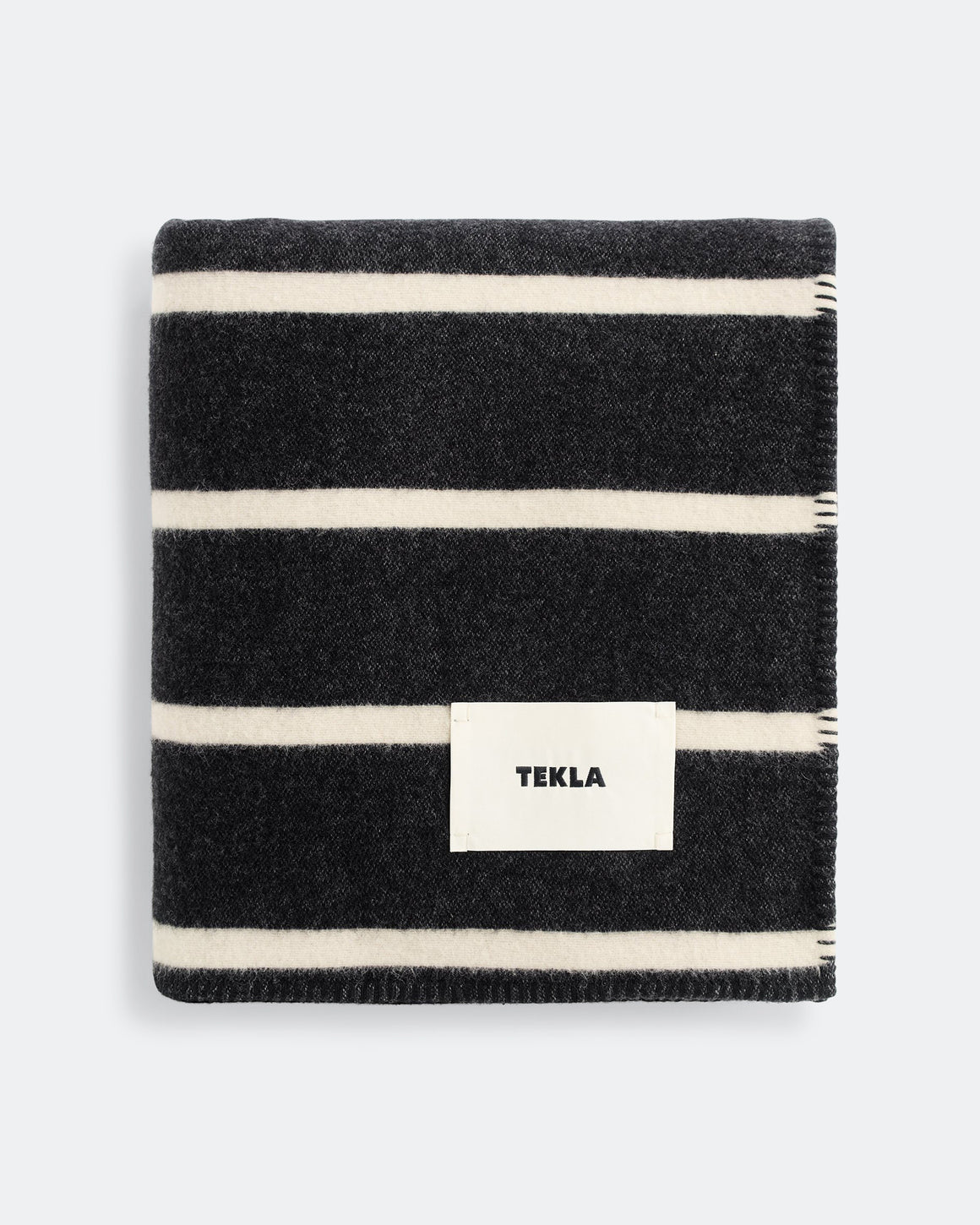 Tekla - Lambswool Blanket - Starling Stripes - UP THERE