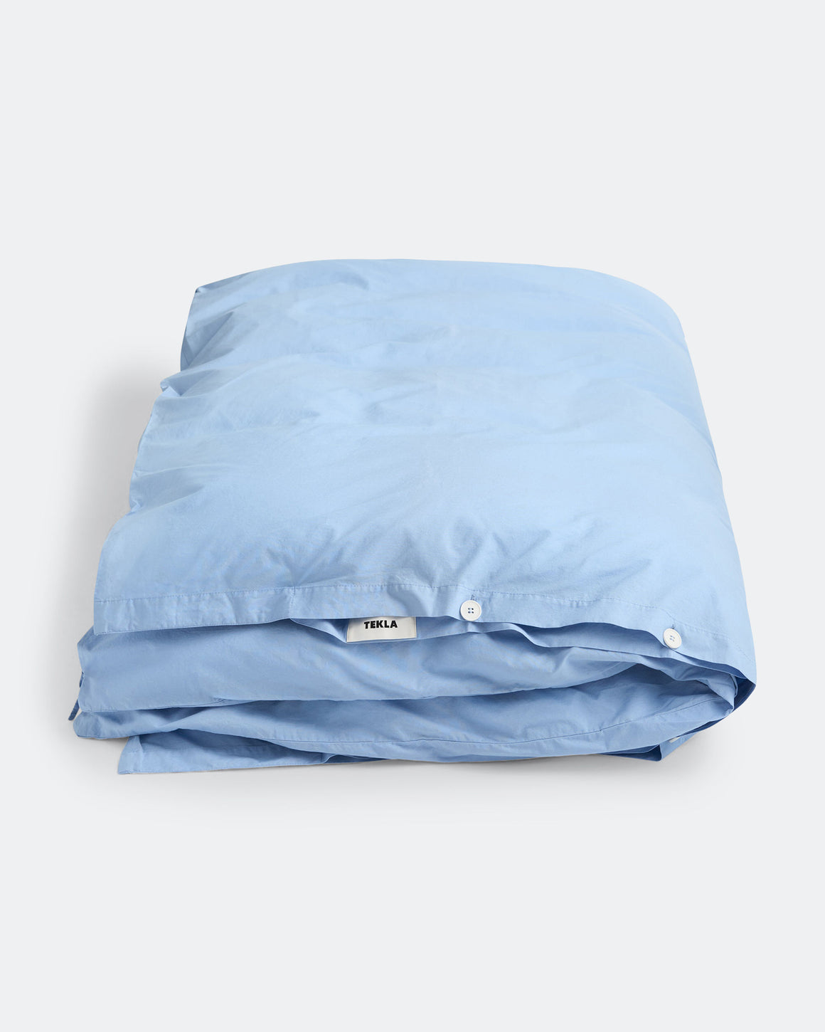 Tekla - Percale Duvet Cover - Island Blue - UP THERE