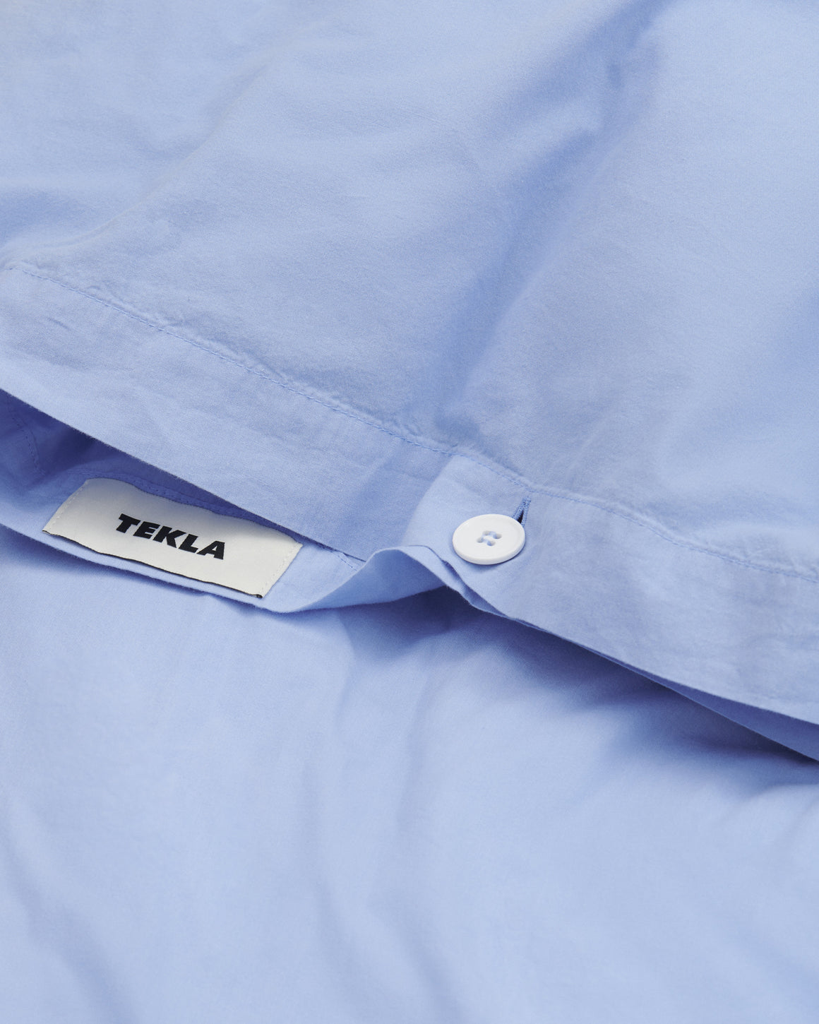 Tekla - Percale Duvet Cover - Island Blue - UP THERE