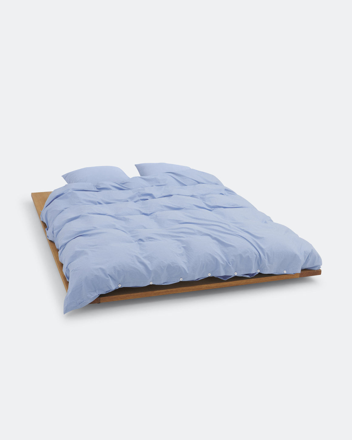 Tekla - Percale Duvet Cover - Island Blue - UP THERE