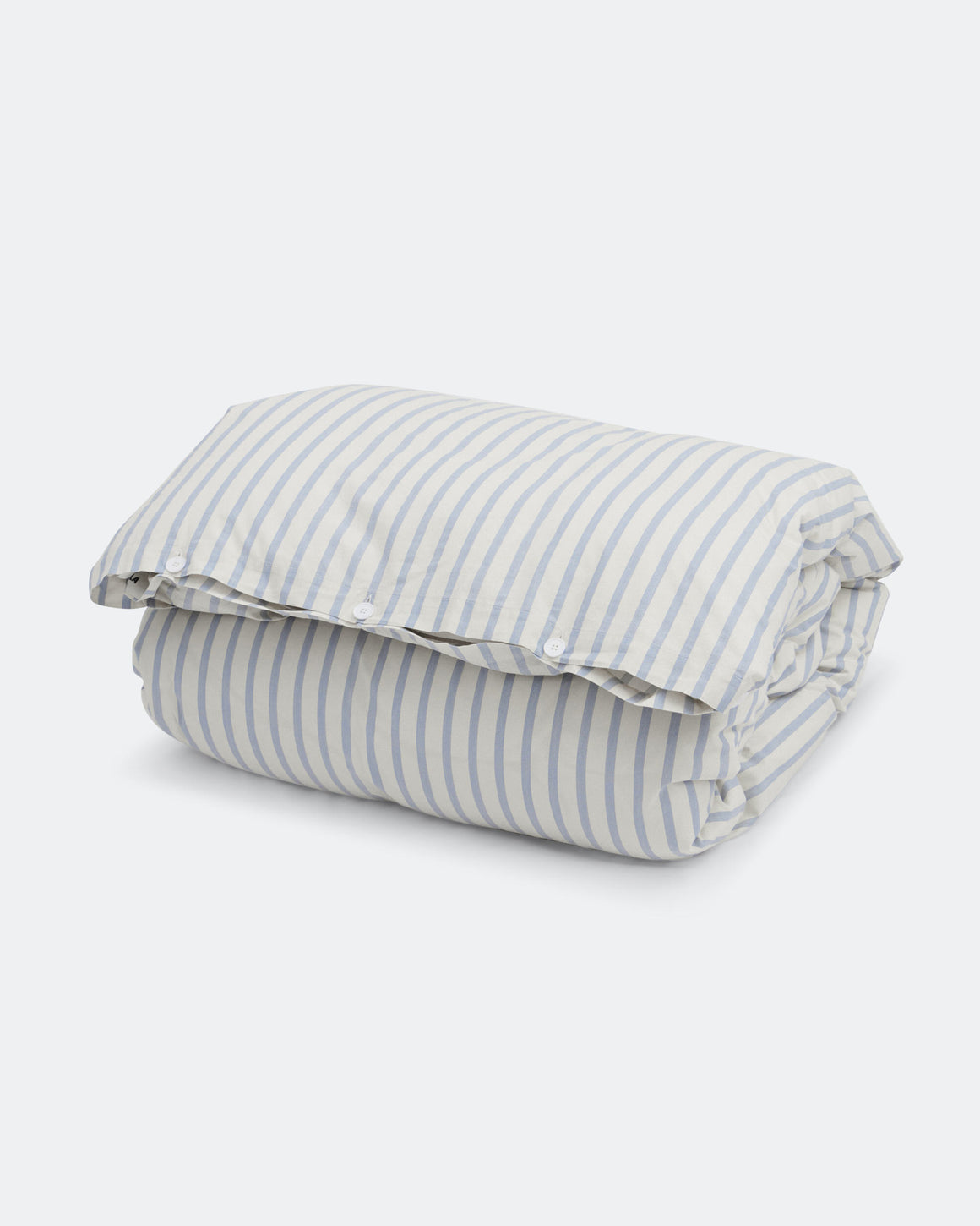 Tekla - Percale Duvet Cover - Needle Stripes - UP THERE
