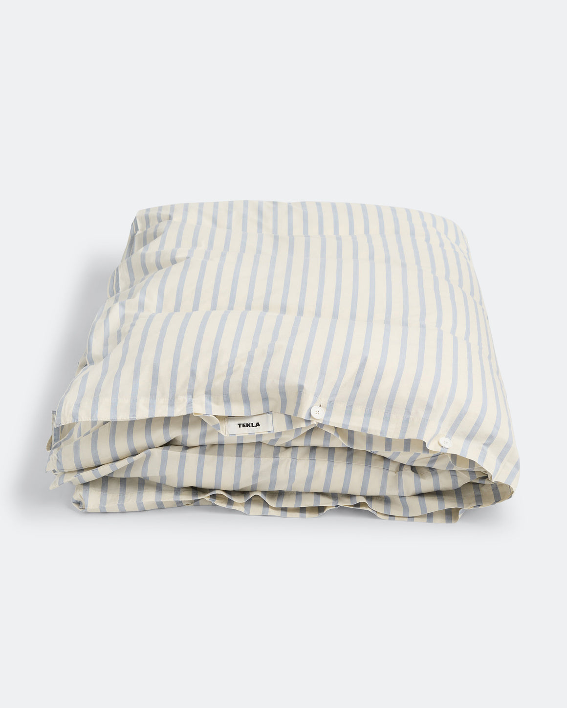 Tekla - Percale Duvet Cover - Needle Stripes - UP THERE