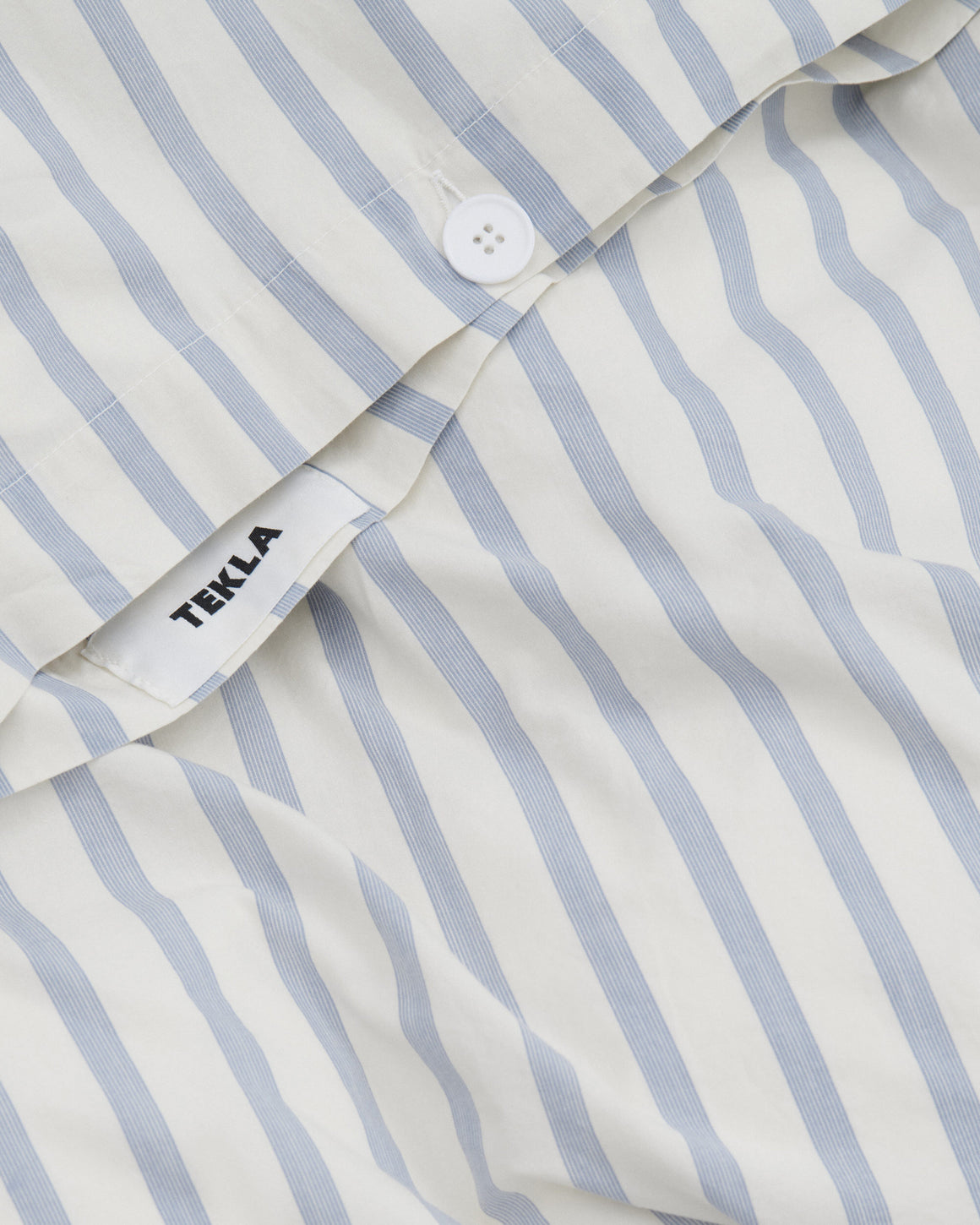 Tekla - Percale Duvet Cover - Needle Stripes - UP THERE