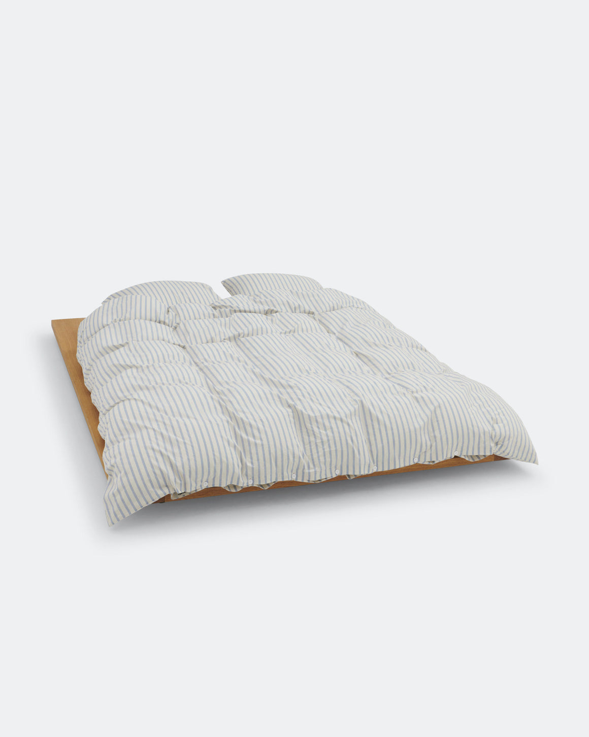 Tekla - Percale Duvet Cover - Needle Stripes - UP THERE
