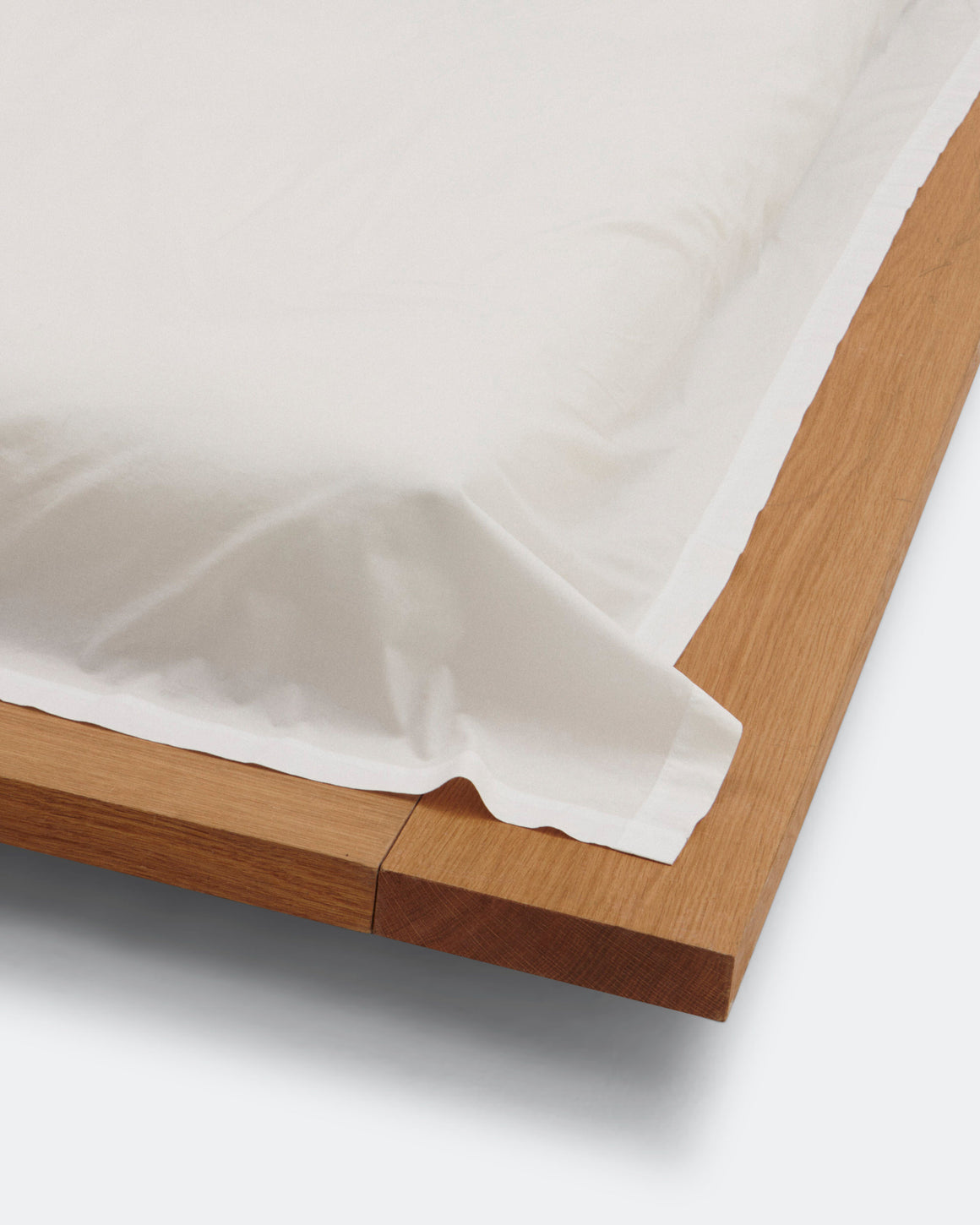 Tekla - Percale Fitted Sheet - Broken White - UP THERE