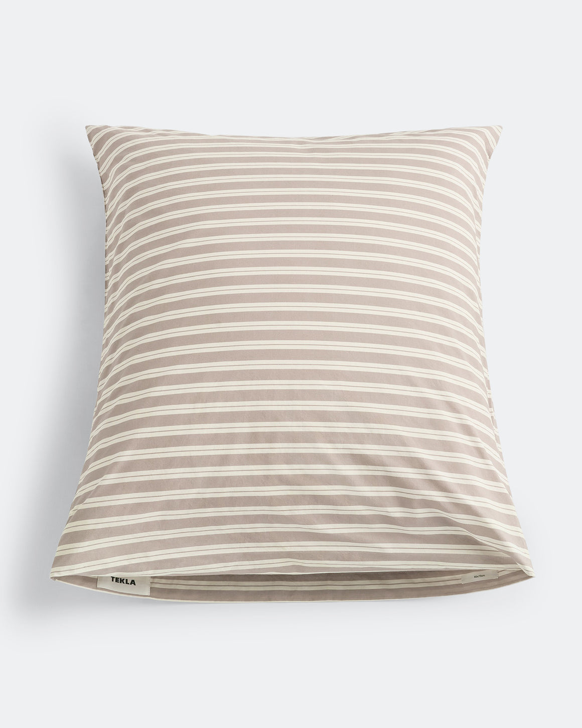 Tekla - Percale Pillow Case - Clay Stripes - UP THERE