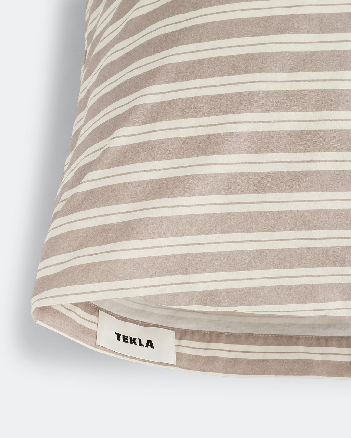Tekla - Percale Pillow Case - Clay Stripes - UP THERE