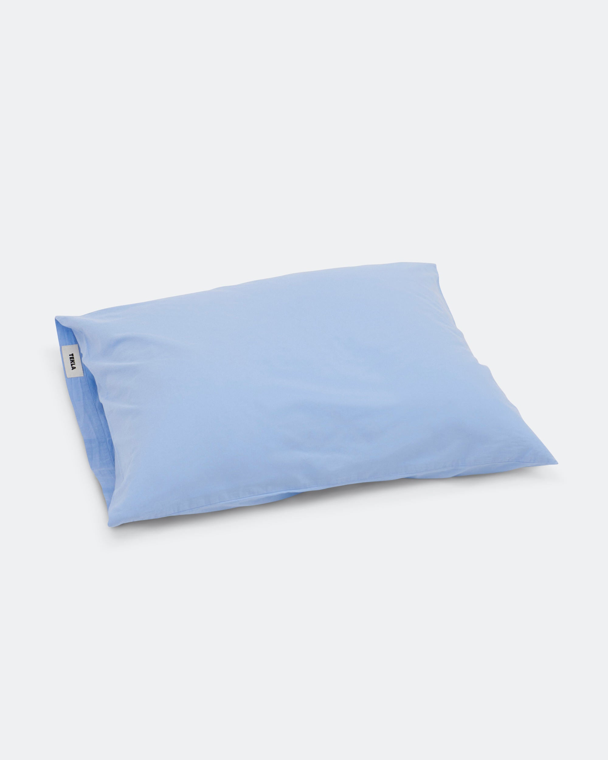 Tekla Percale Pillow Case - Island Blue | UP THERE