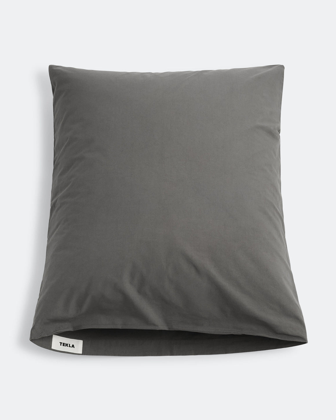 Tekla - Percale Pillow Case - Dark Taupe - UP THERE