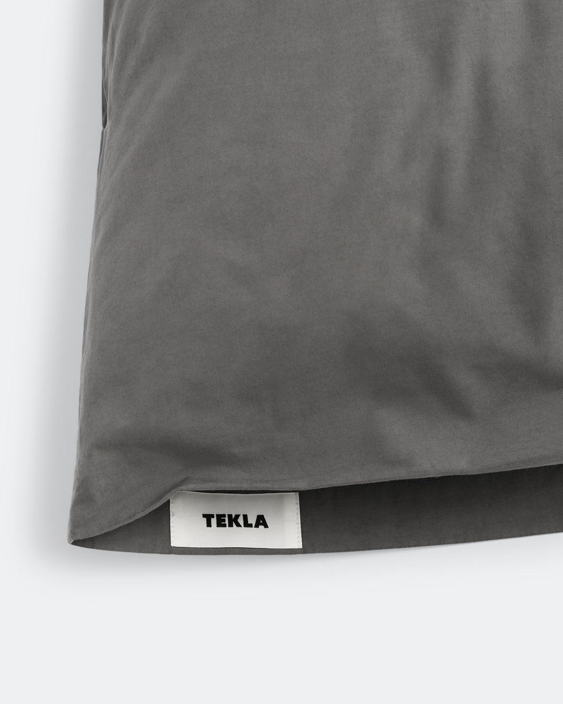 Tekla - Percale Pillow Case - Dark Taupe - UP THERE