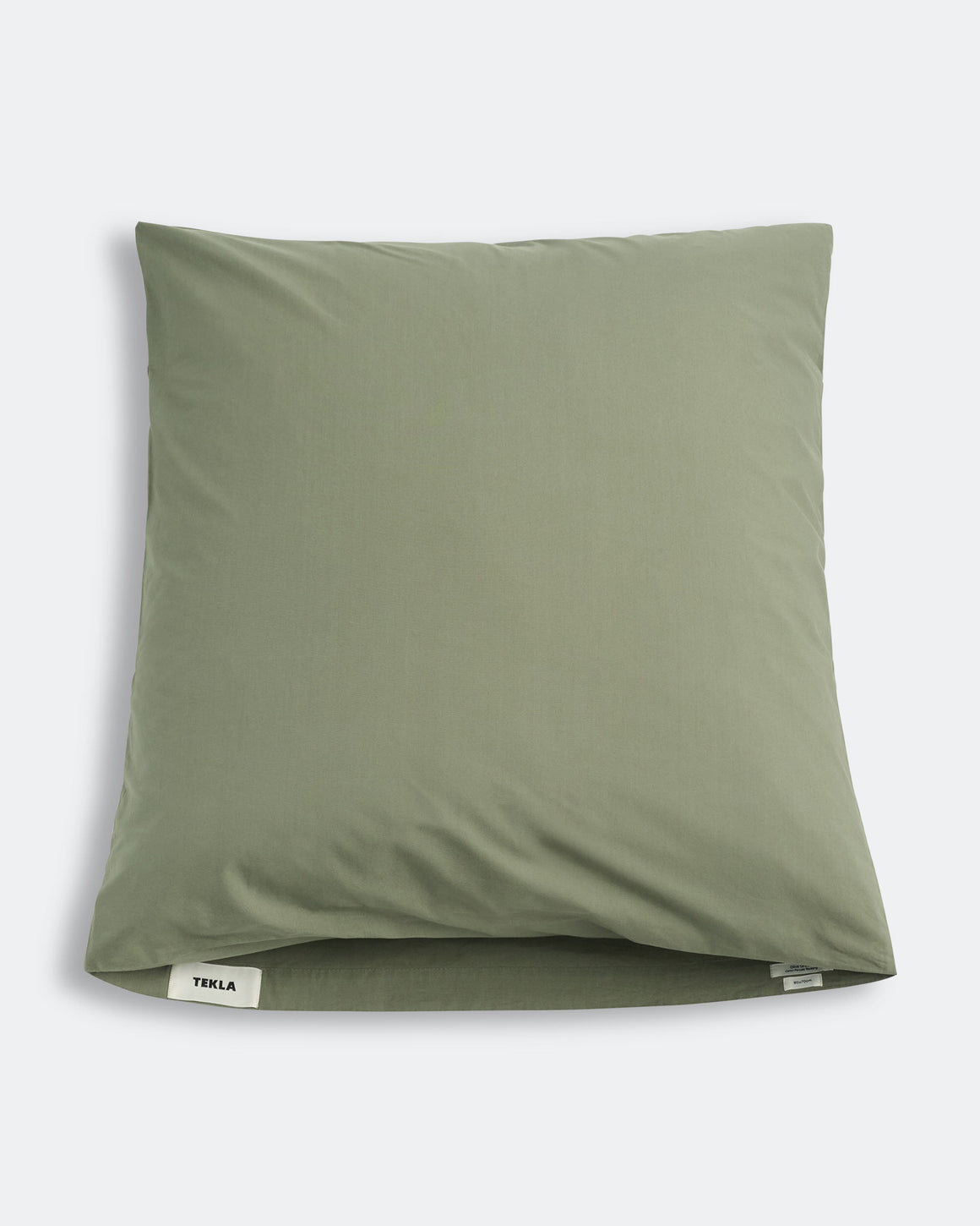 Tekla - Percale Pillow Case - Olive Green - UP THERE