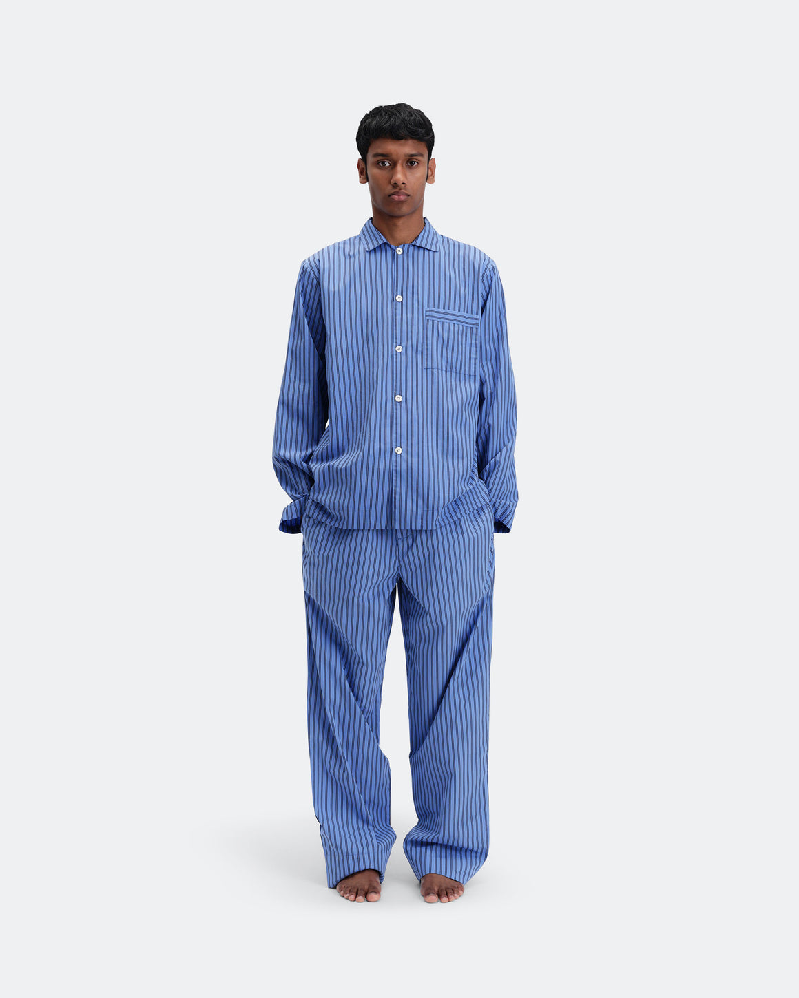 Tekla - Pyjama Pants - Boro Stripes - UP THERE