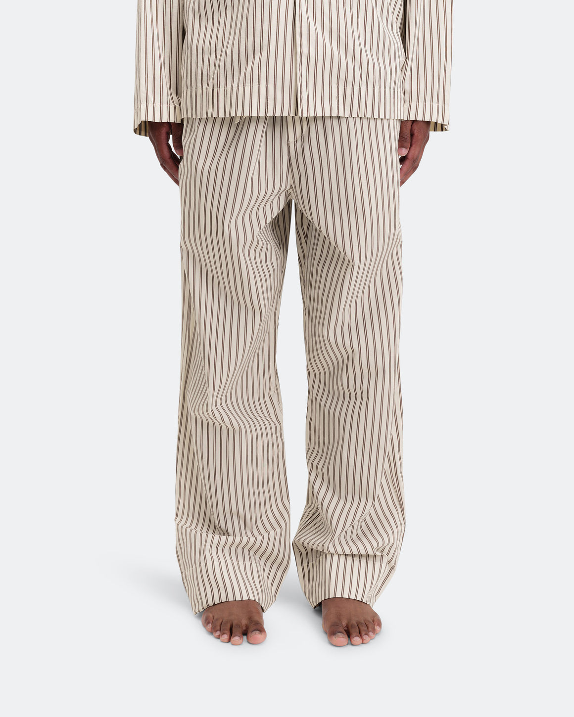 Tekla - Pyjama Pants - Hopper Stripes Cotton Poplin - UP THERE